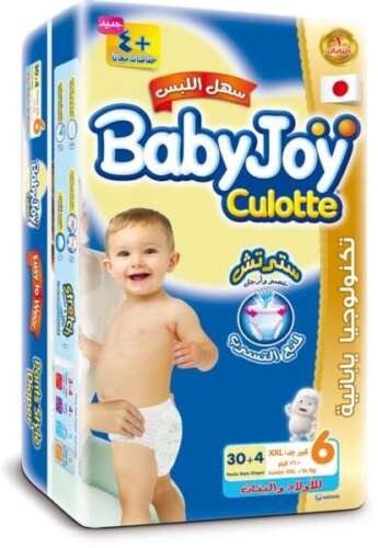 Baby Joy Diapers Culotte Size 6, 34 Pcs