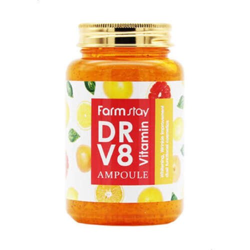 امبولة فيتامينات للعناية بالبشرة من فارم ستاي DR-V8، 250مل