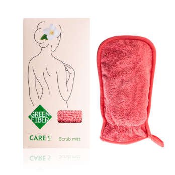 قفاز جرين فايبر CARE 5 للتقشير أثناء الاستحمام, مرجاني
