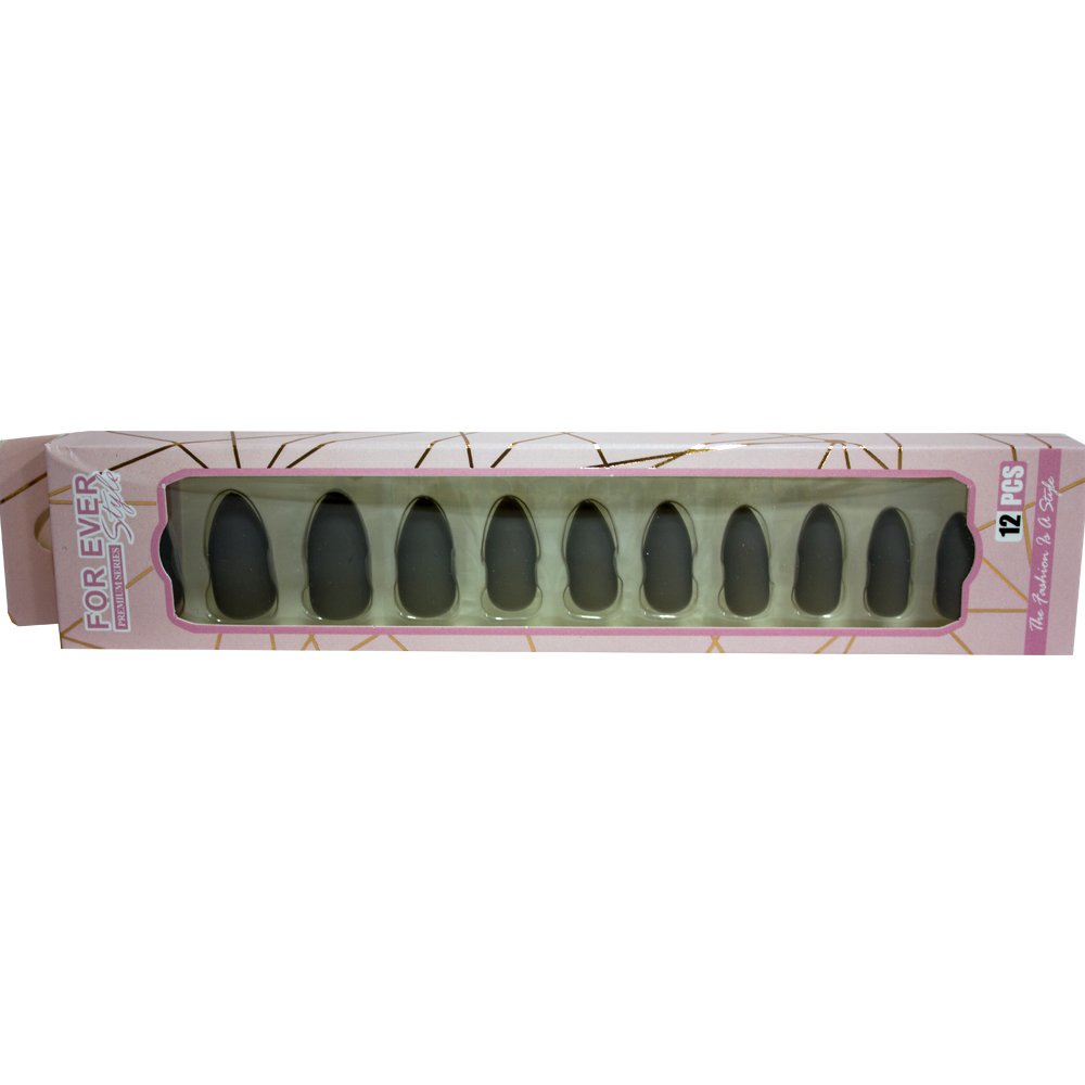 Artificial nails for adults - dark brown