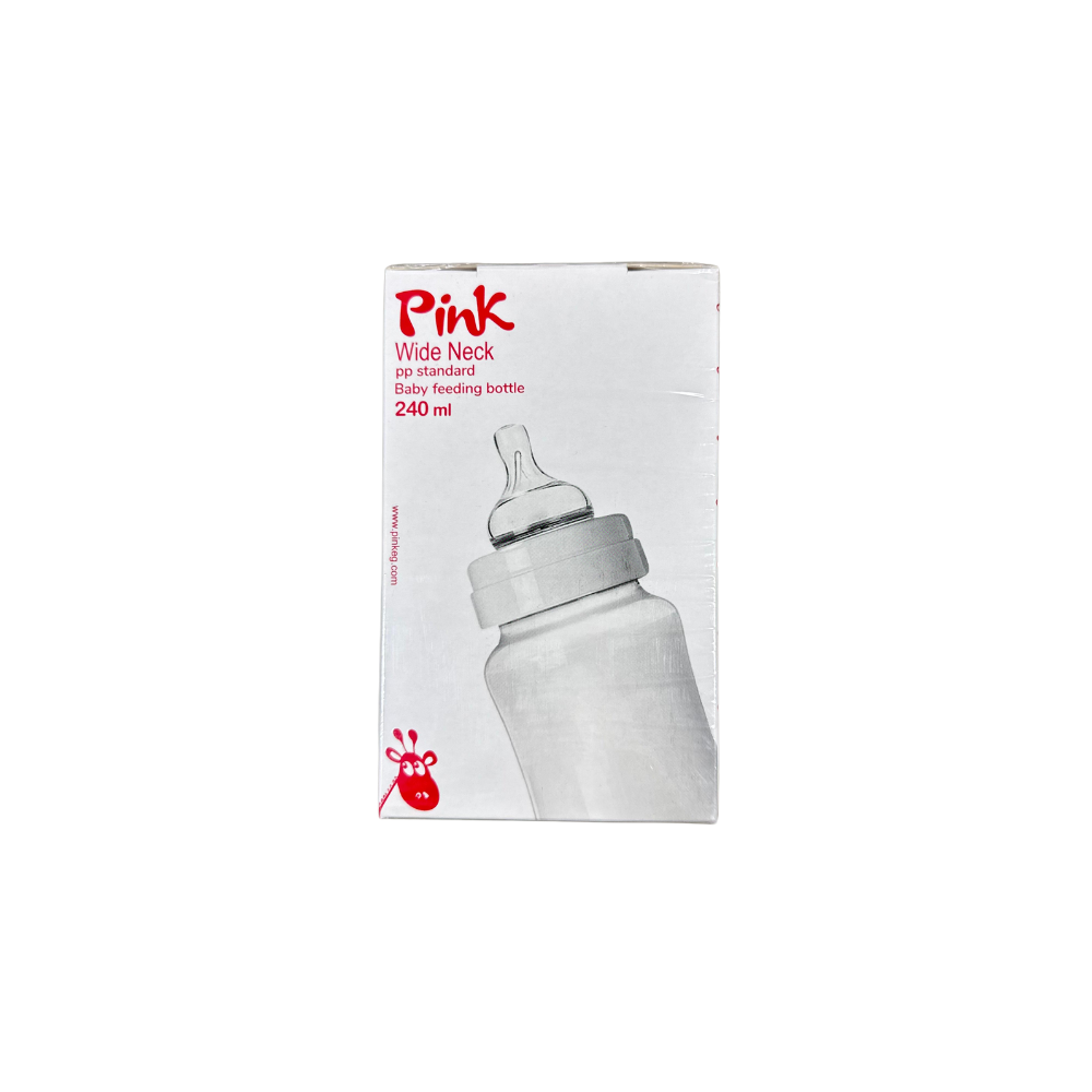 Pink Blue Wide Neck Baby Bottle - 240ml