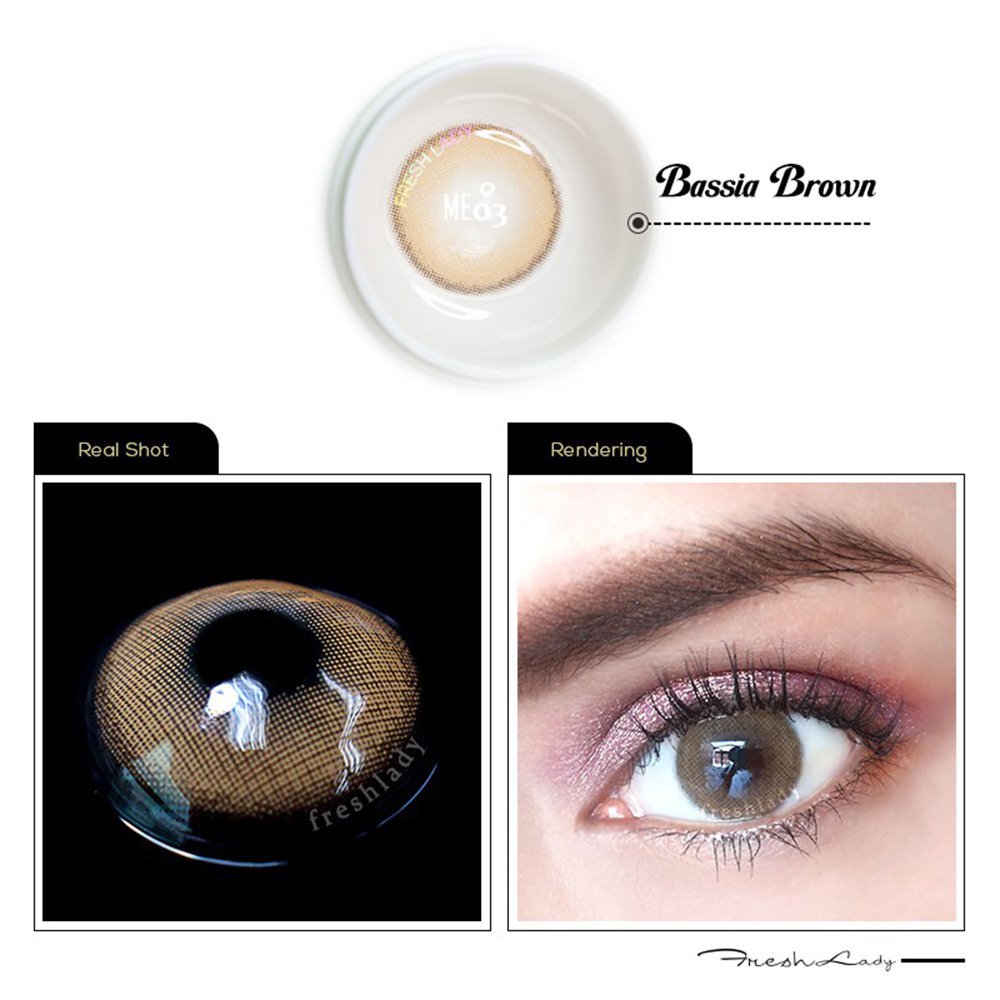10042387 Fresh Lady Contact Lenses - Basia Brown