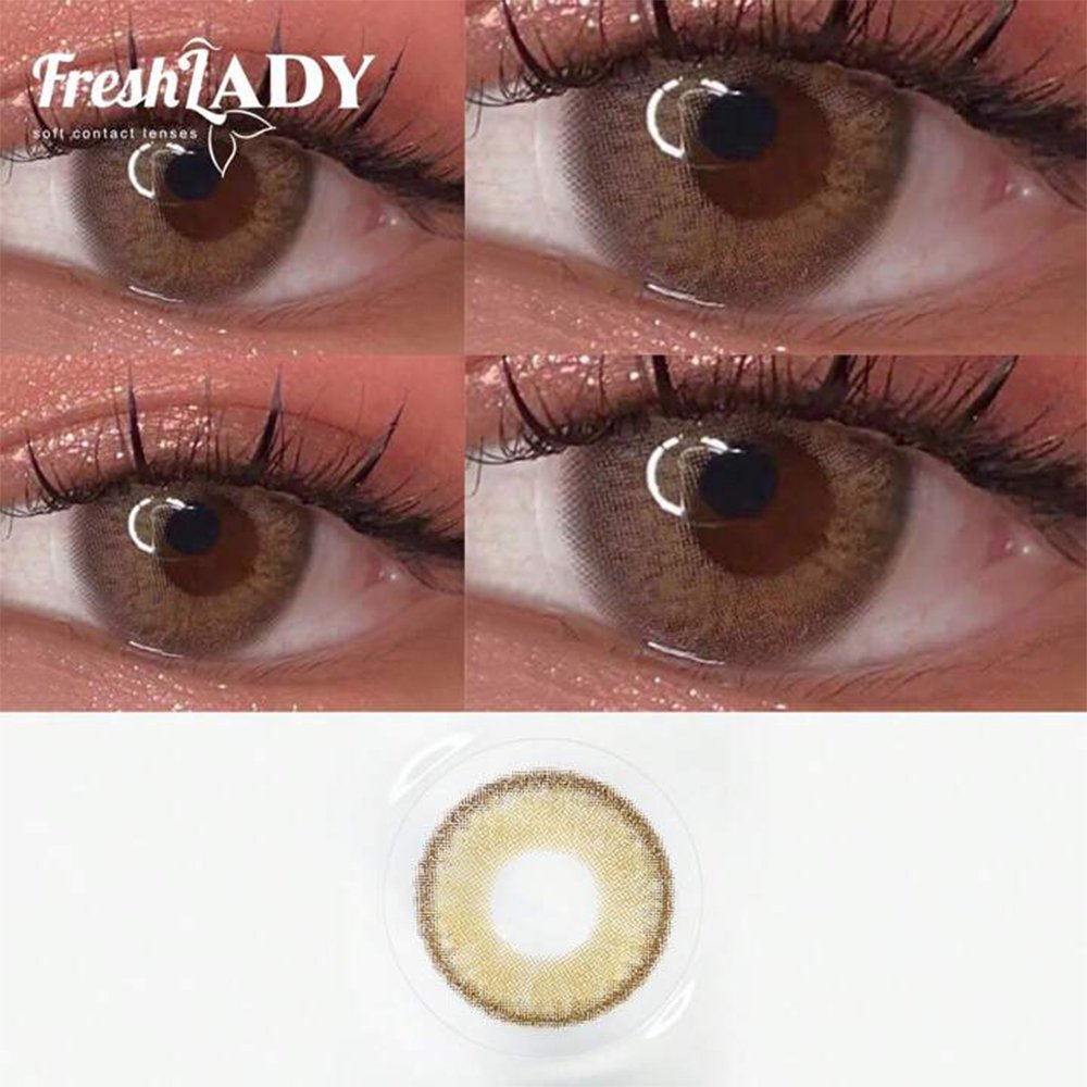 10042392 Fresh Lady Contact Lenses - Dubai Brown