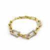 Stainless Steel Bracelet with Rhinestones - Tiffany