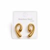 Stainless steel earring - half heart