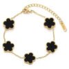 Rose stainless steel strap - black