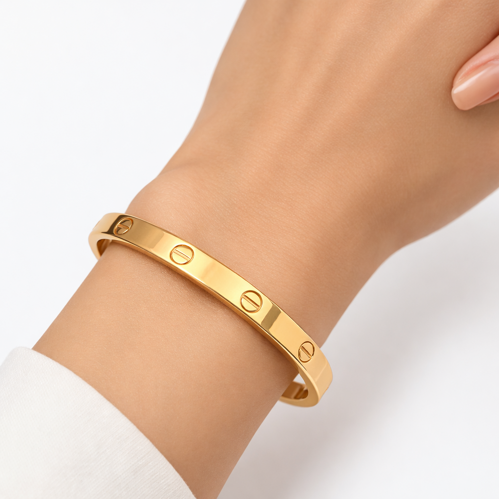 Cartier Stainless Steel Bracelets - Gold