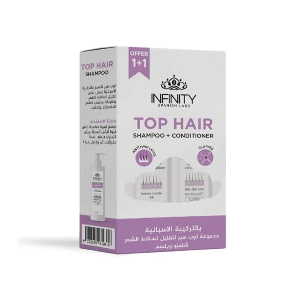 Infinity Top Hair Shampoo and Conditioner 1+1 for Hair Loss Treatment – 250ml
