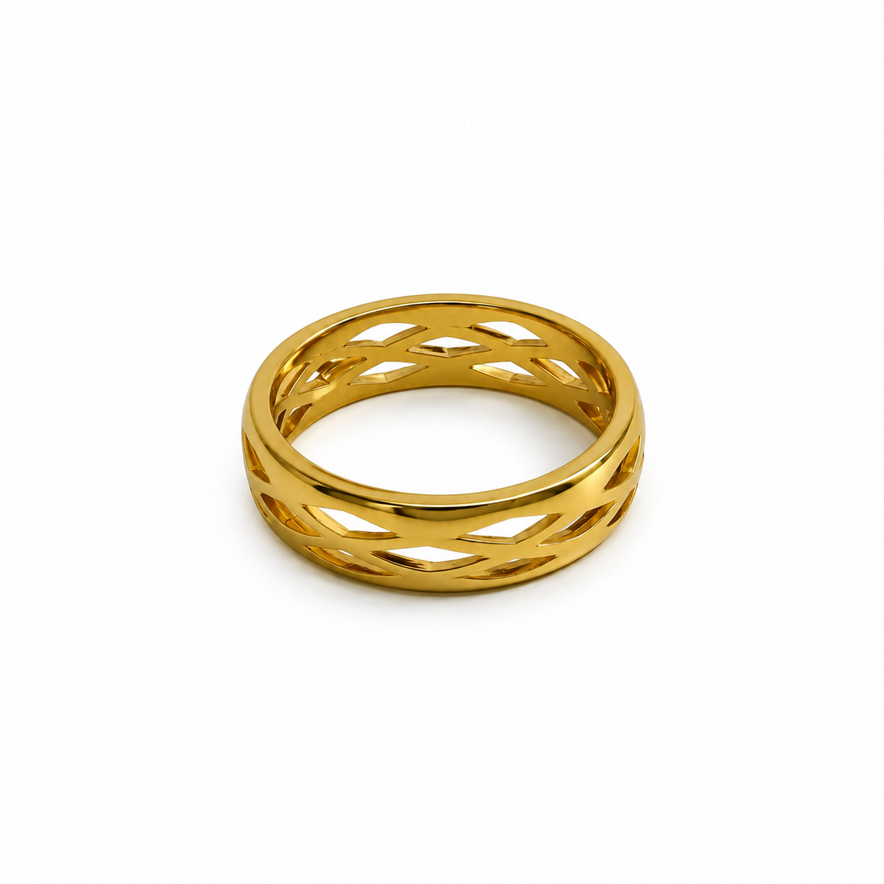 Stainless steel ring empty Bombay – thin